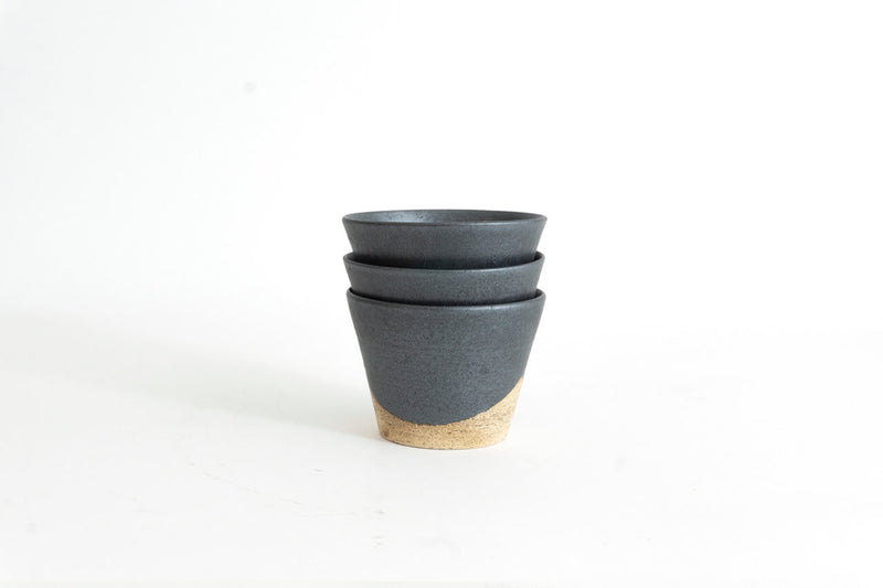 Pottery studio ICHI Mintama Cup Black
