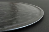 Naoto Yano / Black Glaze Plate 26cm