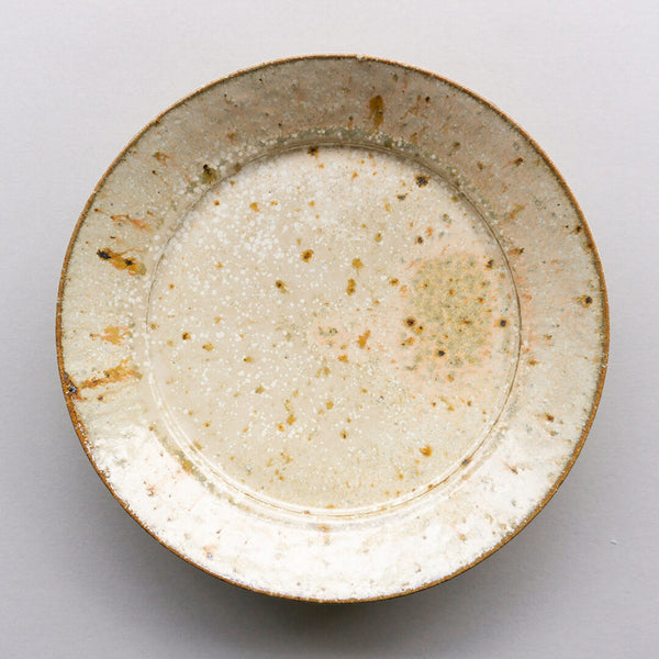 Miyagi Pottery 24cm Rim Plate White Glaze