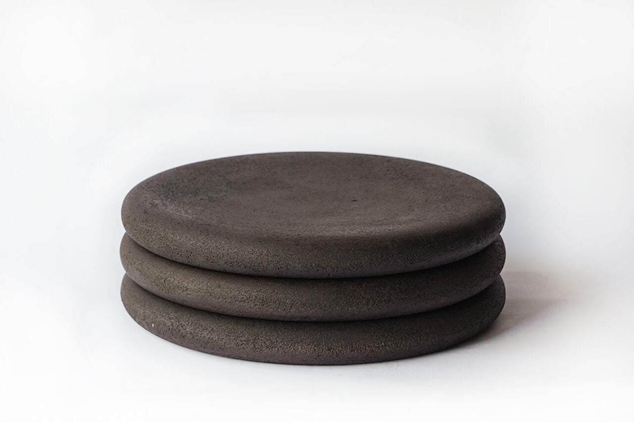 21-k27 Sabi-Urushi 24cm Plate A 