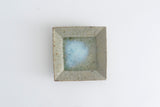 Miyagi Pottery Square Plate M Blue Glaze