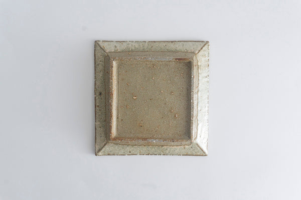 Miyagi Pottery Square Plate M White Glaze