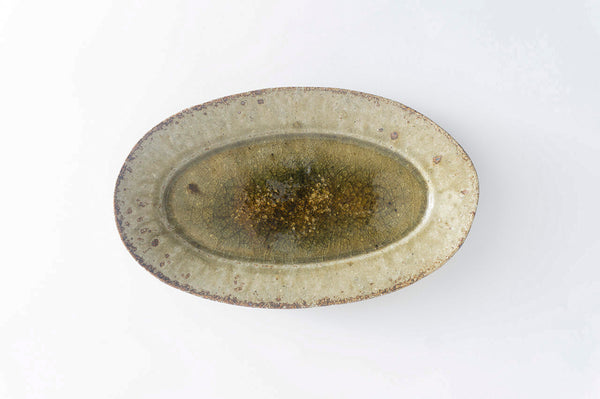 Miyagi Pottery Oval L Ash Glaze
