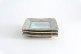 Miyagi Pottery Square Plate M Blue Glaze