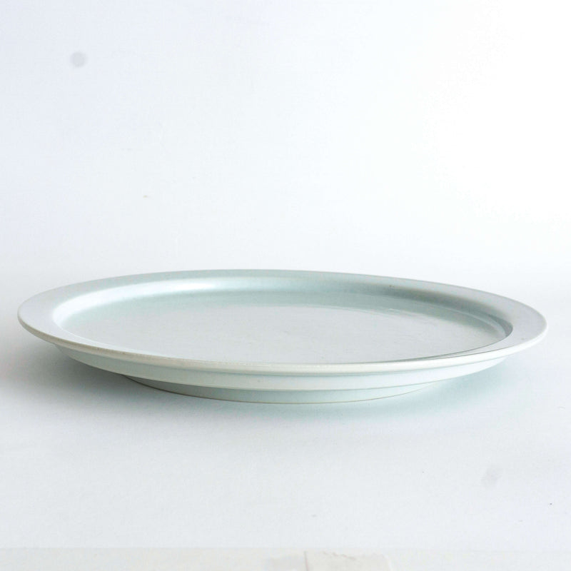 Yazaemon kiln 27,5㎝ plate old white porcelain