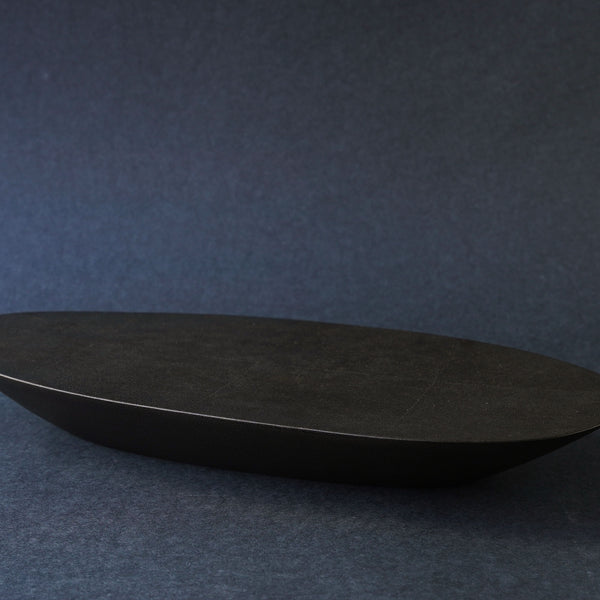 赤木明登 石丸皿 大 B 古銀 – 雨晴/AMAHARE