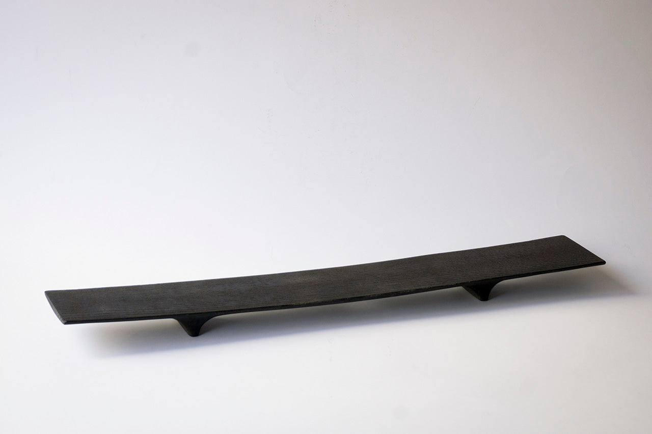 美品　shimoo design 下尾　浮様Thin 240 銀の鎹 黒 Shimoo Design