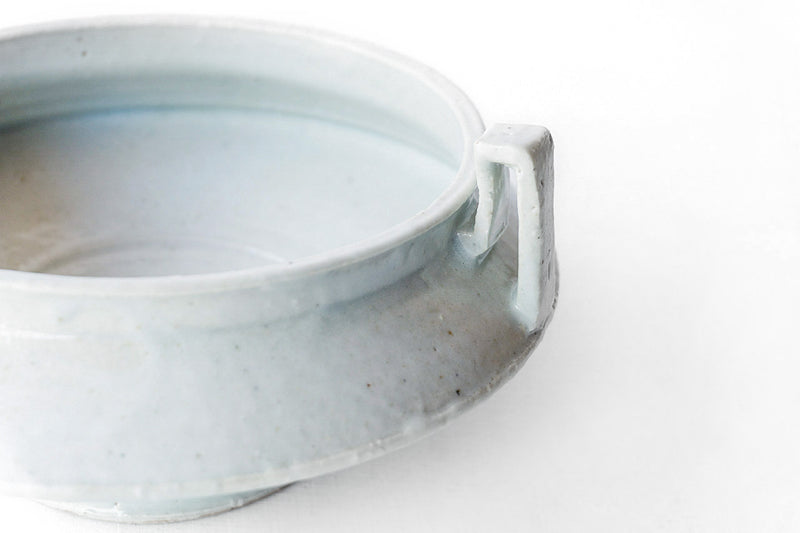 ●22-TO11 Shingo / White porcelain vase with handle