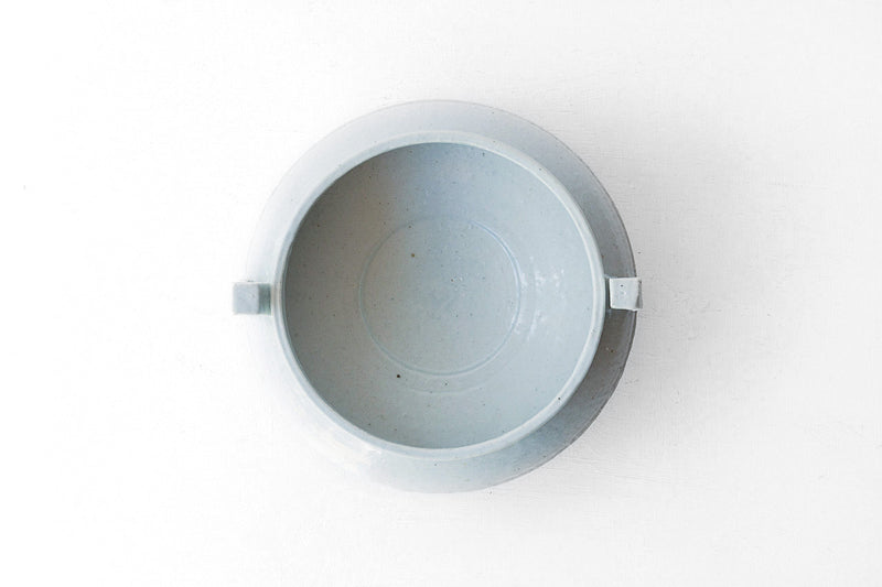 ●22-TO11 Shingo / White porcelain vase with handle