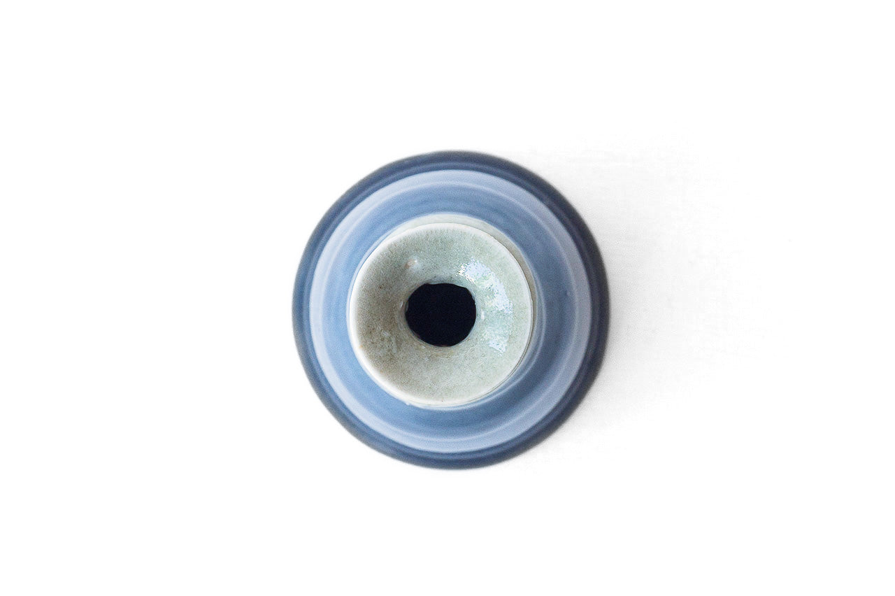 ●22-TO15 Shingo Oka / Blue Porcelain Vase