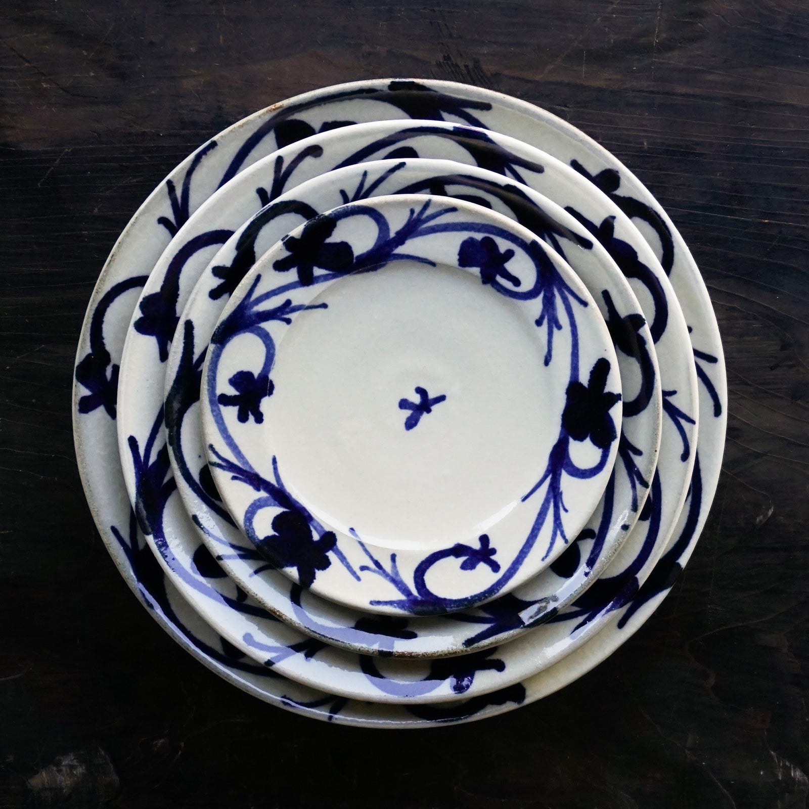 陶房眞喜屋 7寸皿 かずら – 雨晴/AMAHARE