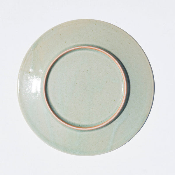 Miyuki Koizumi  18cm Wide Rim Plate Green