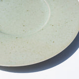 Miyuki Koizumi  21cm Wide Rim Plate Green