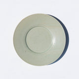 こいずみみゆき 幅広のリム皿 6寸 緑