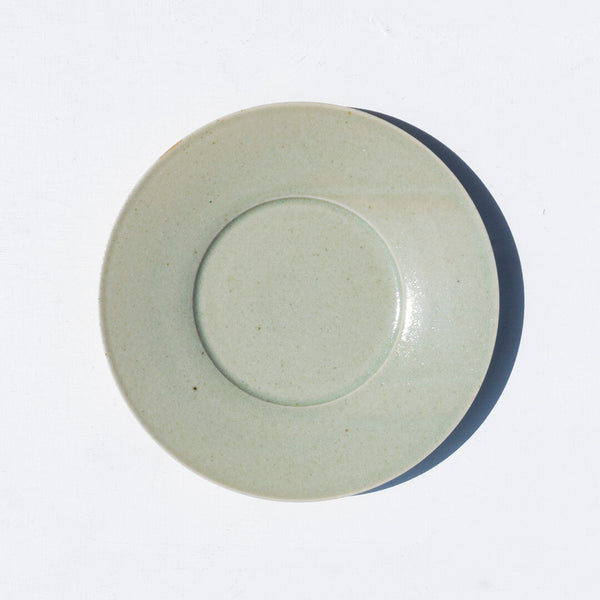Miyuki Koizumi  18cm Wide Rim Plate Green